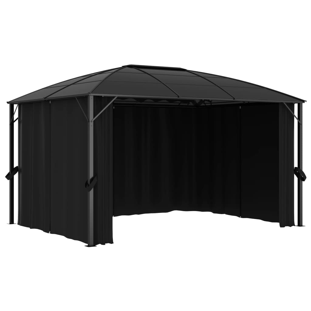 Pavilion cu perdele, antracit, 400 x 300 x 265 cm Lando - Lando