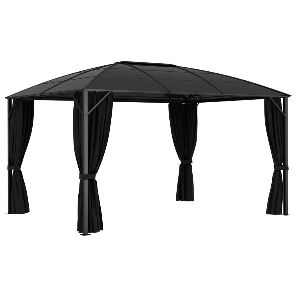 Pavilion cu perdele, antracit, 400 x 300 x 265 cm Lando - Lando