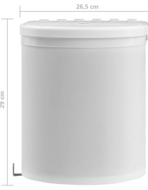 Încărcați imaginea în vizualizatorul Galerie, Coș de gunoi încorporat de bucătărie, 12 L, plastic Lando - Lando
