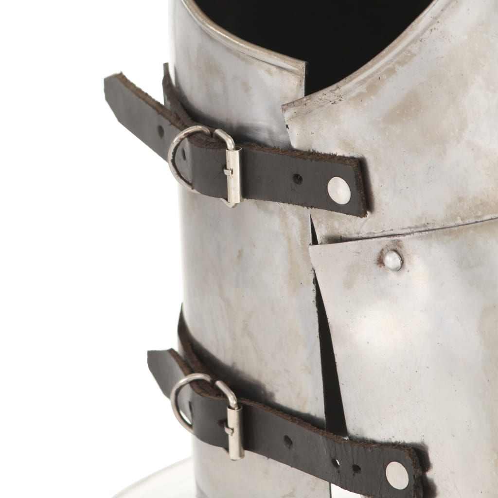 Replică armură cavaler medieval, jocuri roluri, argintiu, oțel Lando - Lando