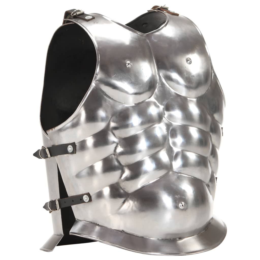 Armură de corp soldat roman, jocuri de rol, argintiu, oțel - Lando