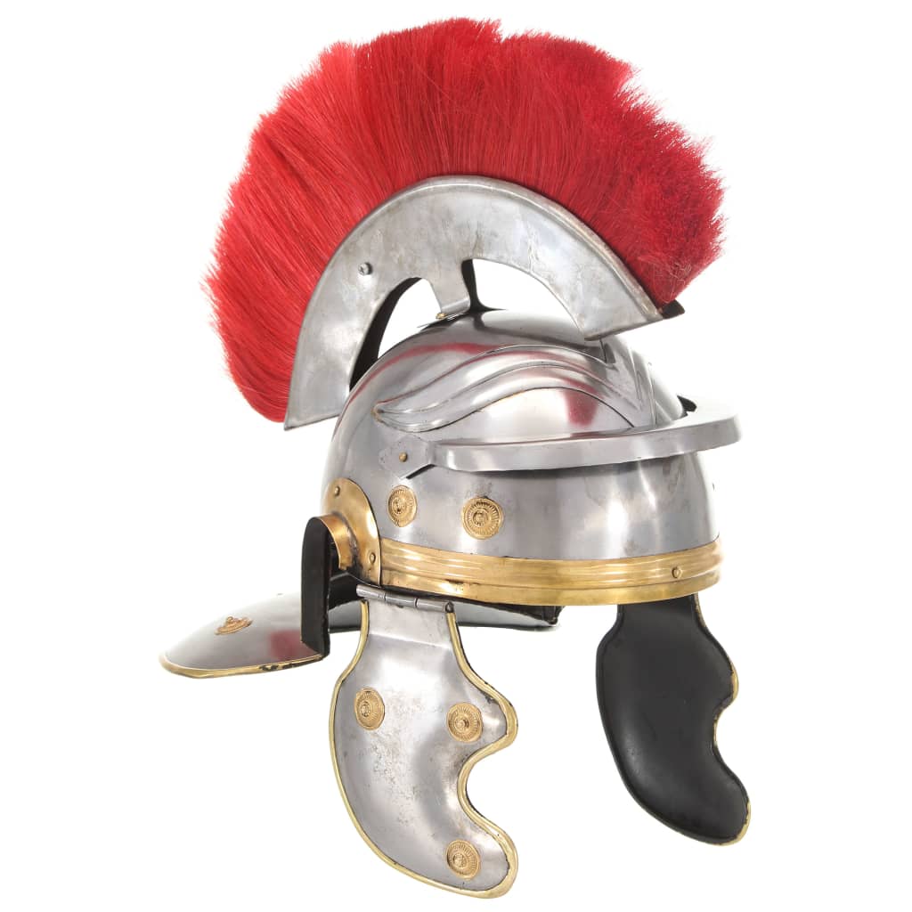 Coif soldat roman antic, joc de rol, argintiu, oțel - Lando