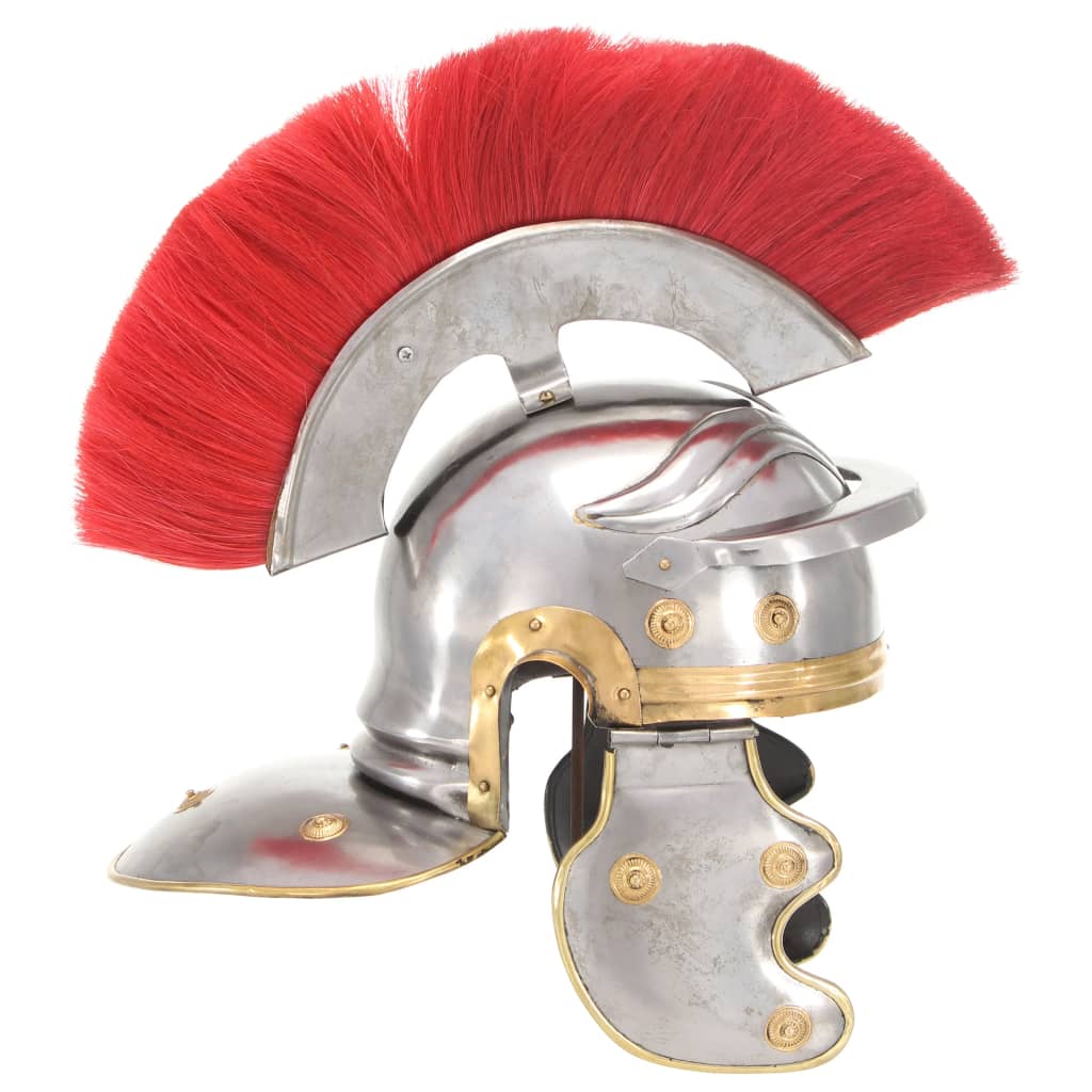 Coif soldat roman antic, joc de rol, argintiu, oțel - Lando