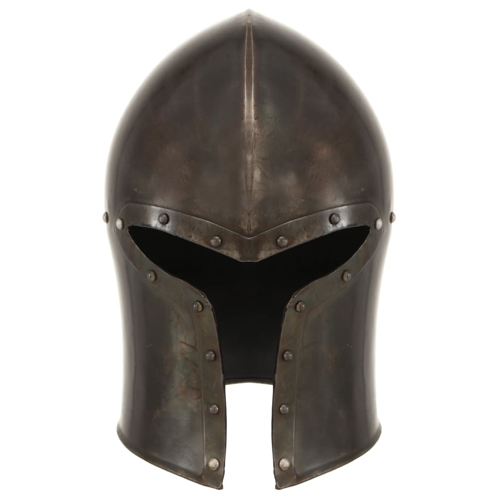 Coif cavaler medieval antic, jocuri pe roluri, argintiu, oțel - Lando