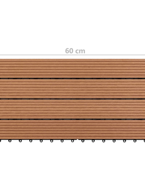 Încărcați imaginea în vizualizatorul Galerie, Plăci de pardoseală, 6 buc., maro, 60 x 30 cm, WPC, 1 m² Lando - Lando
