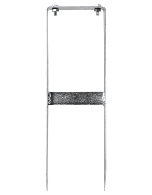 Încărcați imaginea în vizualizatorul Galerie, Țăruși de sol pentru gard din WPC, 2 buc., 40 cm, oțel Lando - Lando
