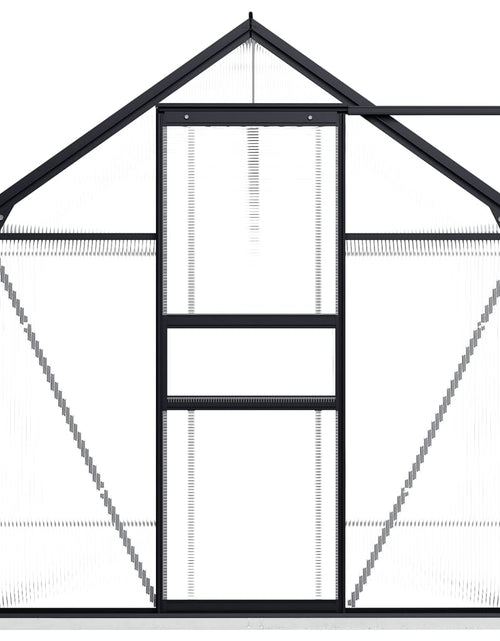 Загрузите изображение в средство просмотра галереи, Seră cu un cadru de bază, antracit, 5,89 m², aluminiu Lando - Lando
