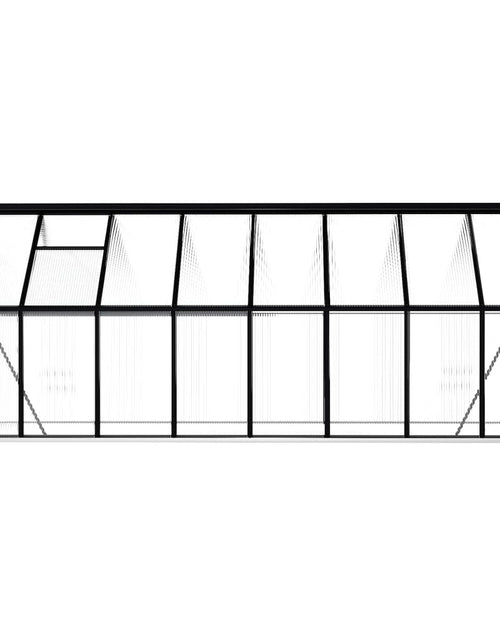 Încărcați imaginea în vizualizatorul Galerie, Seră cu un cadru de bază, antracit, 9,31 m², aluminiu Lando - Lando
