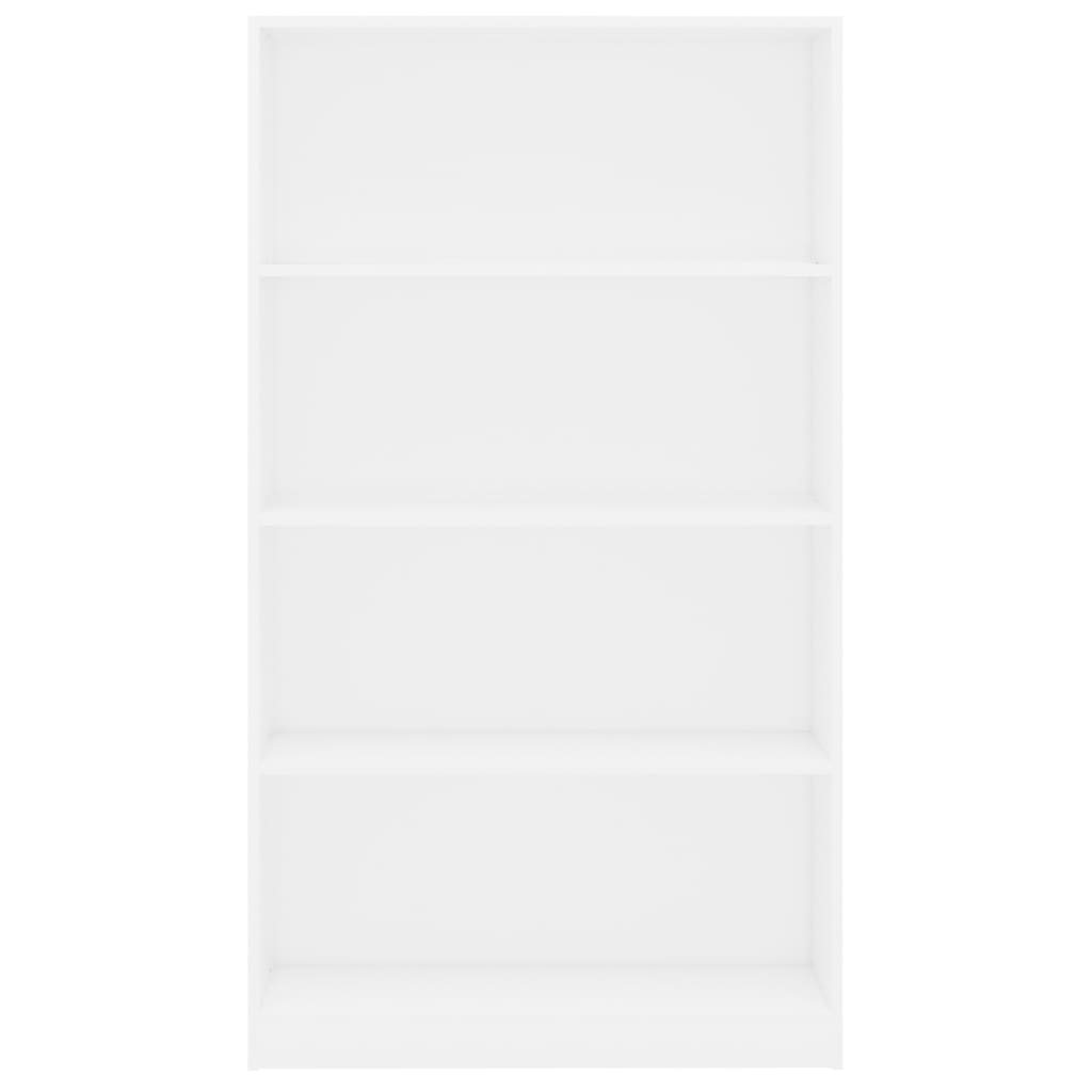 Bibliotecă cu 4 rafturi, alb, 80x24x142 cm, PAL Lando - Lando