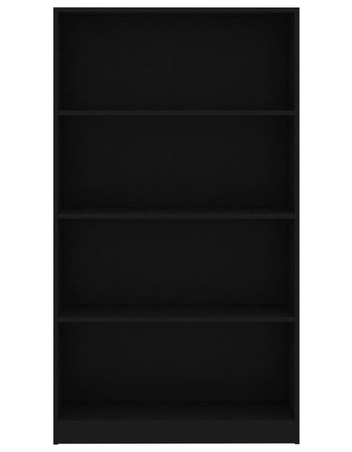 Încărcați imaginea în vizualizatorul Galerie, Bibliotecă cu 4 rafturi, negru, 80x24x142 cm, PAL Lando - Lando
