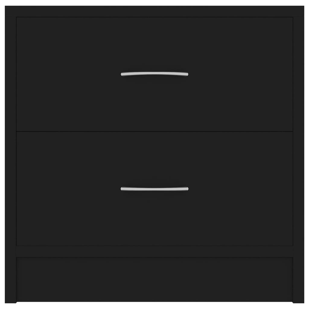 Noptiere, 2 buc., negru, 40 x 30 x 40 cm, PAL - Lando