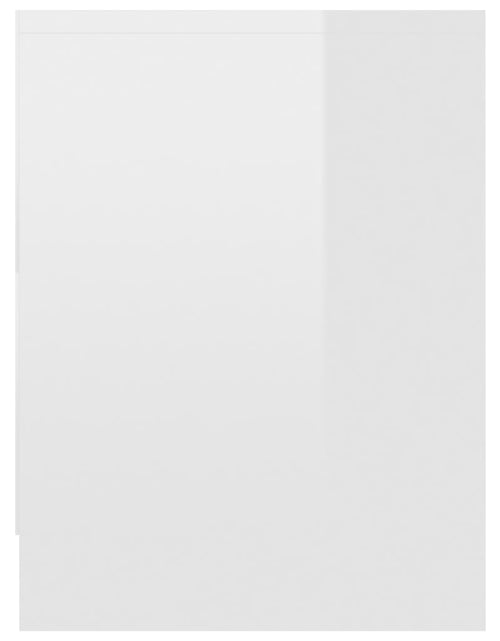 Încărcați imaginea în vizualizatorul Galerie, Noptiere, 2 buc., alb extralucios, 40 x 30 x 40 cm, PAL - Lando
