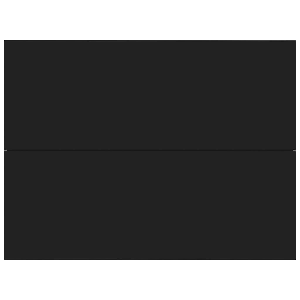 Noptiere, 2 buc., negru, 40 x 30 x 30 cm, PAL - Lando