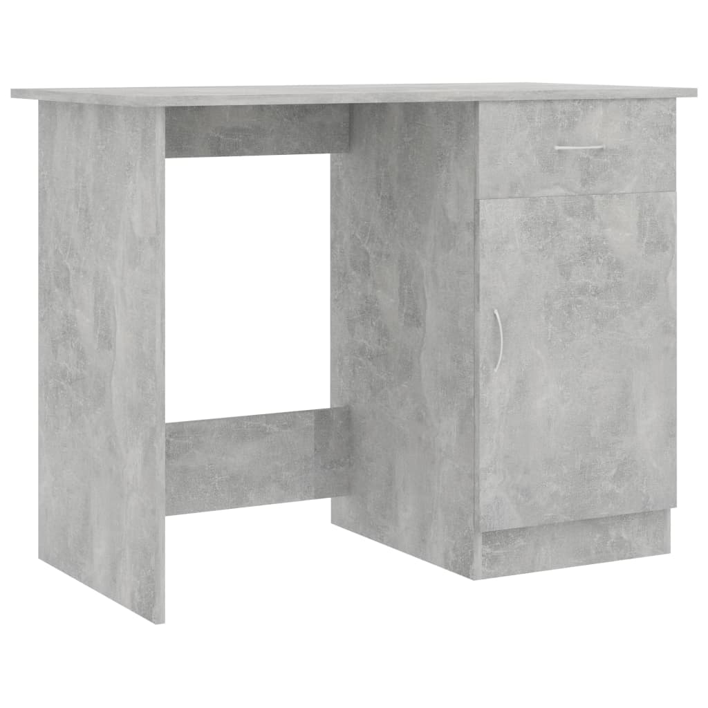 Birou, gri beton, 100 x 50 x 76 cm, PAL - Lando