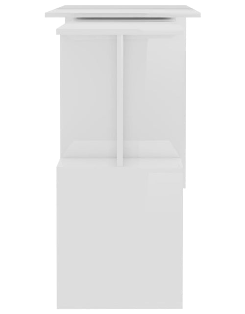 Încărcați imaginea în vizualizatorul Galerie, Birou de colț, alb extralucios, 200 x 50 x 76 cm, PAL - Lando
