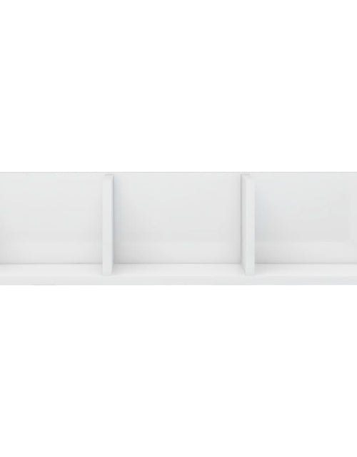 Încărcați imaginea în vizualizatorul Galerie, Raft de perete CD-uri, alb extralucios, 75 x 18 x 18 cm, PAL Lando - Lando

