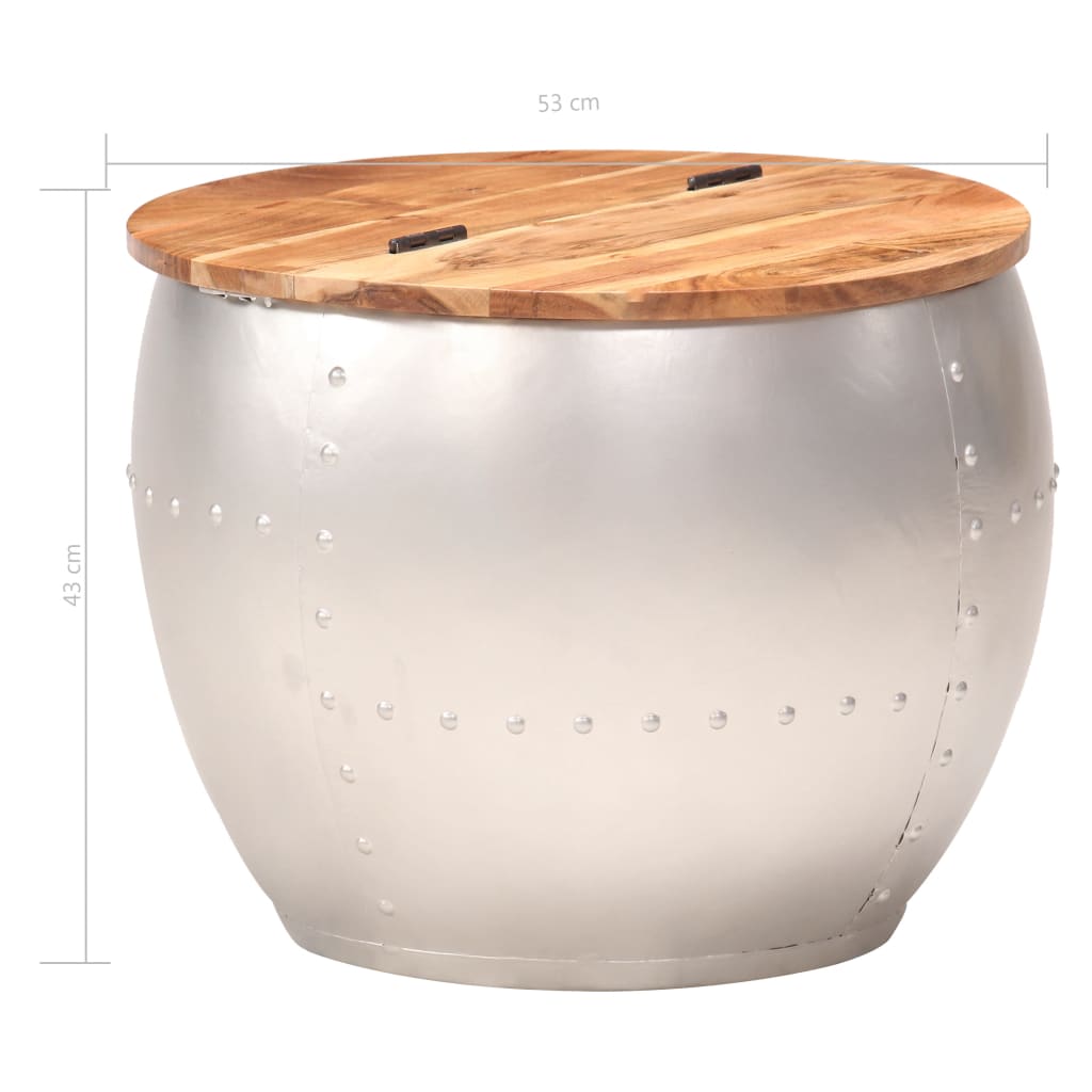 Măsuță de cafea, 53 x 43 cm, lemn masiv de acacia Lando - Lando