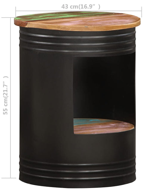 Încărcați imaginea în vizualizatorul Galerie, Măsuță de cafea, 43 x 55 cm, lemn masiv reciclat Lando - Lando

