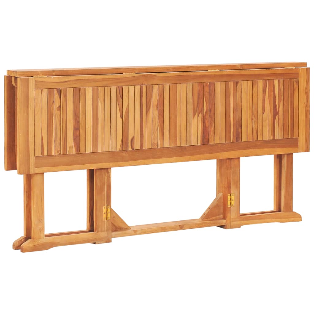 Set mobilier de exterior pliabil, 7 piese, lemn masiv de tec Lando - Lando