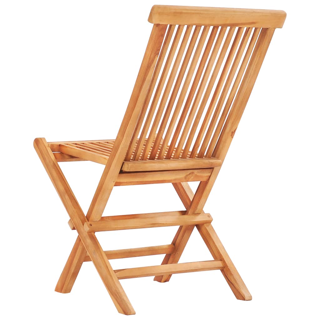 Set mobilier de exterior pliabil, 5 piese, lemn masiv de tec Lando - Lando