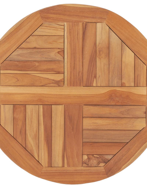 Загрузите изображение в средство просмотра галереи, Blat de masă, 60 cm, lemn masiv de tec, rotund, 2,5 cm - Lando
