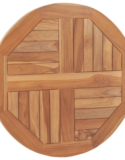 Încărcați imaginea în vizualizatorul Galerie, Blat de masă, 60 cm, lemn masiv de tec, rotund, 2,5 cm - Lando
