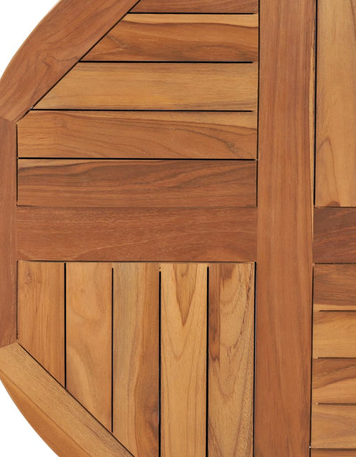 Încărcați imaginea în vizualizatorul Galerie, Blat de masă rotund, 70 cm, lemn masiv de tec, 2,5 cm - Lando

