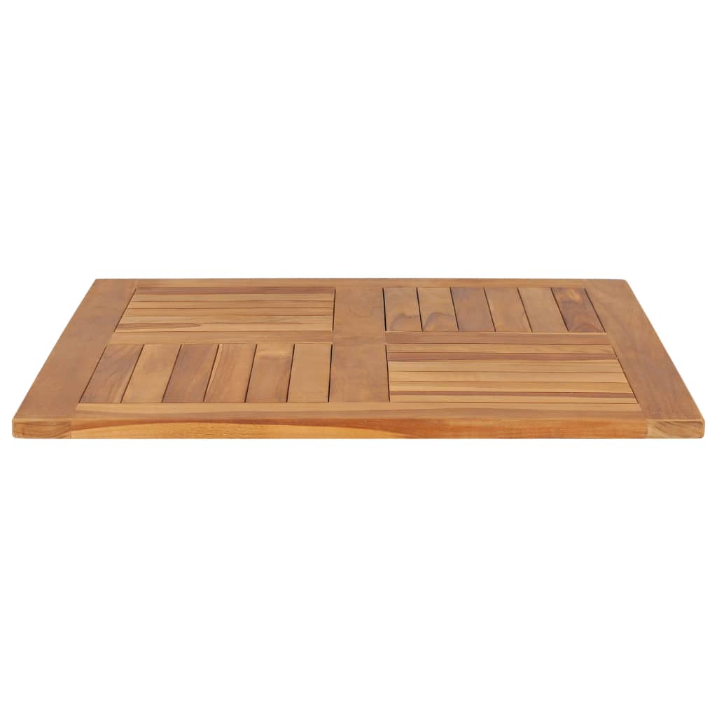 Blat de masă pătrat, 80 x 80 x 2,5 cm, lemn masiv de tec - Lando