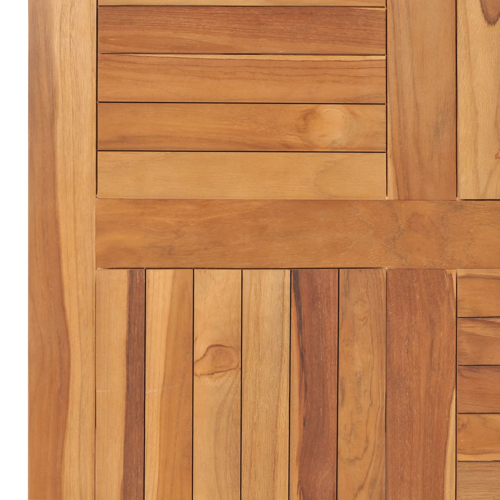 Blat de masă pătrat, 80 x 80 x 2,5 cm, lemn masiv de tec - Lando