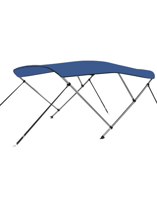 Încărcați imaginea în vizualizatorul Galerie, Parasolar barcă Bimini cu 3 arcuri, albastru, 183x180x137 cm Lando - Lando
