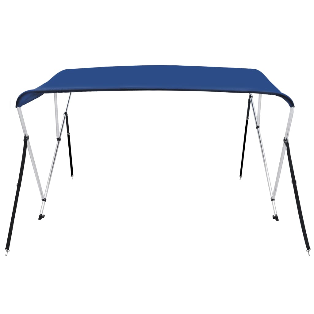 Parasolar barcă Bimini cu 3 arcuri, albastru, 183x180x137 cm Lando - Lando