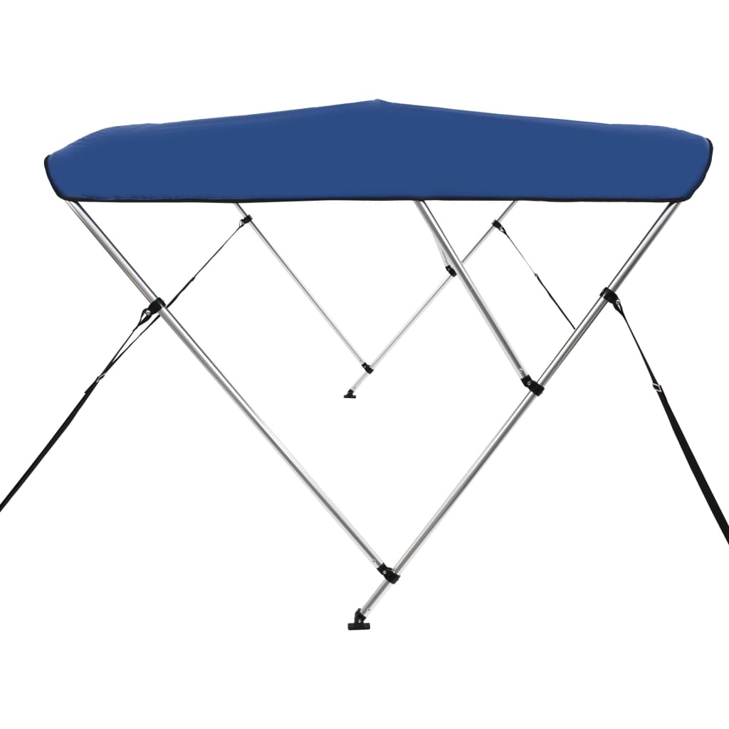 Parasolar barcă Bimini cu 3 arcuri, albastru, 183x180x137 cm Lando - Lando