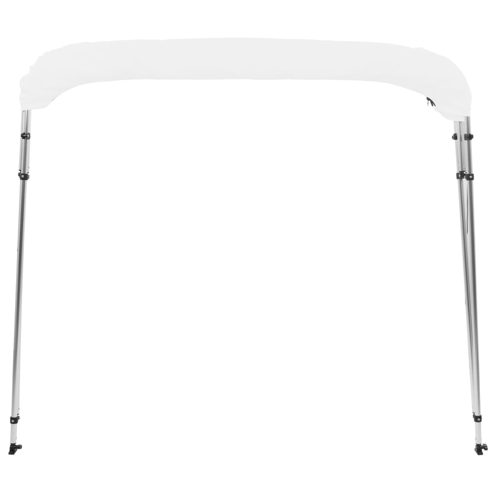 Parasolar barcă Bimini cu 4 arcuri, alb, 243x180x137 cm Lando - Lando