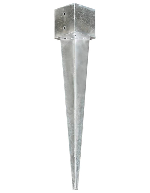 Загрузите изображение в средство просмотра галереи, Țăruși de sol, 6 buc., argintiu, 14x14x91 cm, oțel galvanizat Lando - Lando
