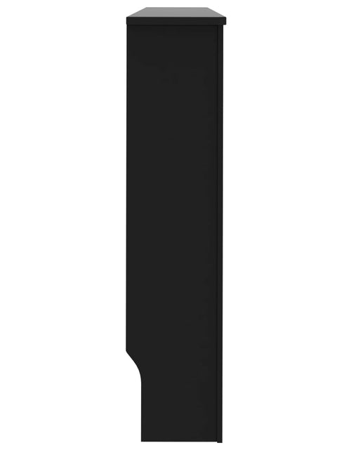 Загрузите изображение в средство просмотра галереи, Mască pentru calorifer, negru, 152 x 19 x 81 cm, MDF Lando - Lando
