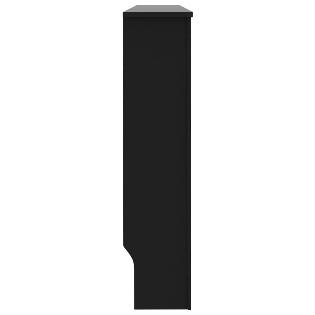 Mască pentru calorifer, negru, 152 x 19 x 81,5 cm, MDF - Lando