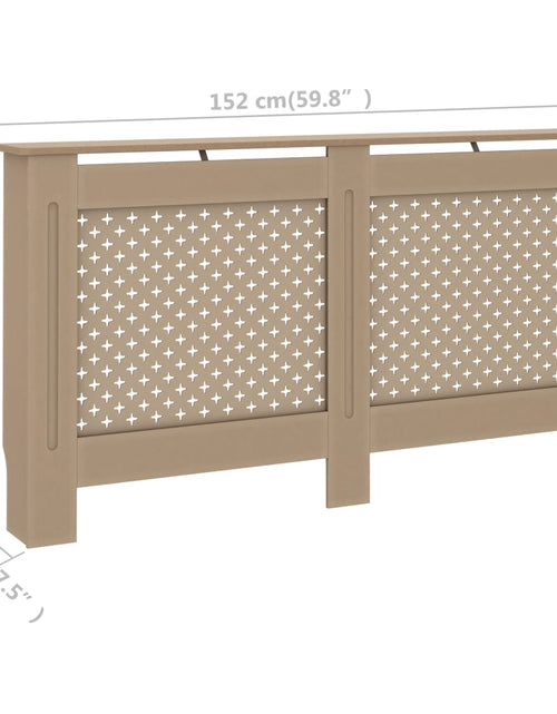 Загрузите изображение в средство просмотра галереи, Mască pentru calorifer, negru, 152 x 19 x 81 cm, MDF Lando - Lando
