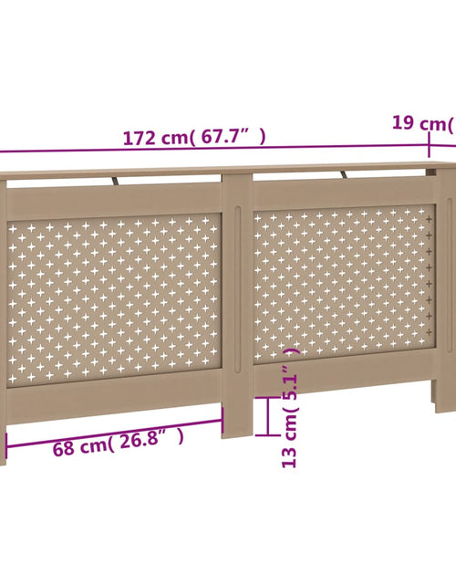 Загрузите изображение в средство просмотра галереи, Mască pentru calorifer, 172 x 19 x 81 cm, MDF - Lando
