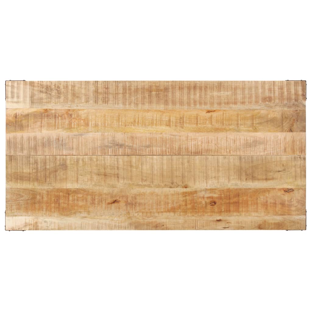 Masă de bucătărie, 140x70x76 cm, lemn masiv de mango nefinisat - Lando