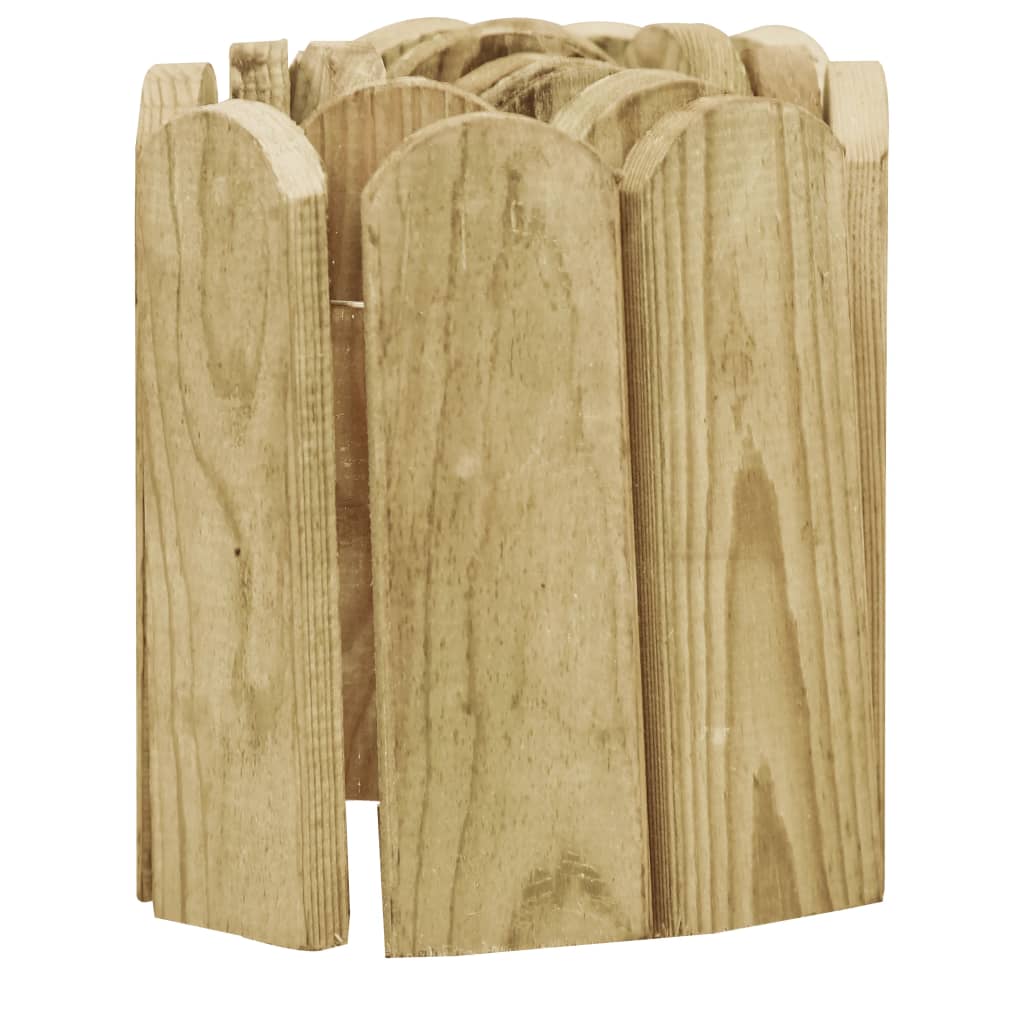Rolă de bordură, verde, 120 cm, lemn de pin tratat - Lando