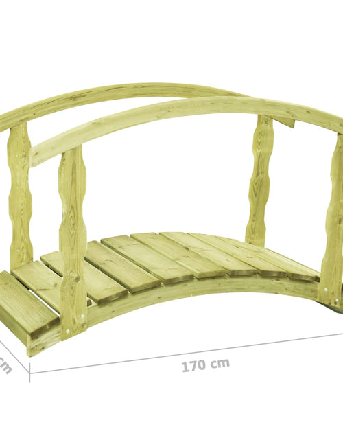 Загрузите изображение в средство просмотра галереи, Pod de grădină cu balustradă, 170x74x105 cm, lemn de pin tratat Lando - Lando
