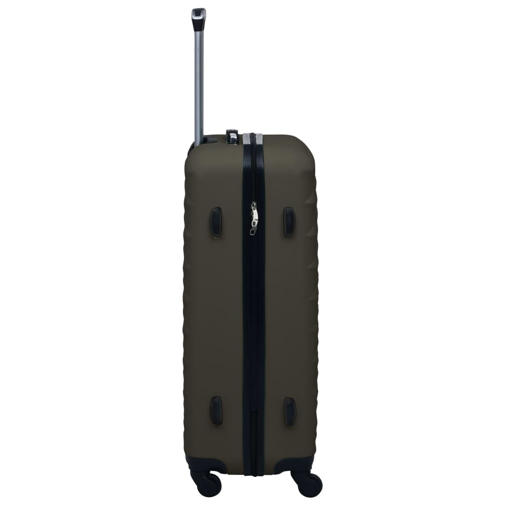 Set de valize cu carcasă rigidă, 3 piese, antracit, ABS - Lando
