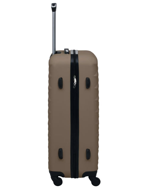 Încărcați imaginea în vizualizatorul Galerie, Set de valize cu carcasă rigidă, 3 piese, maro, ABS - Lando
