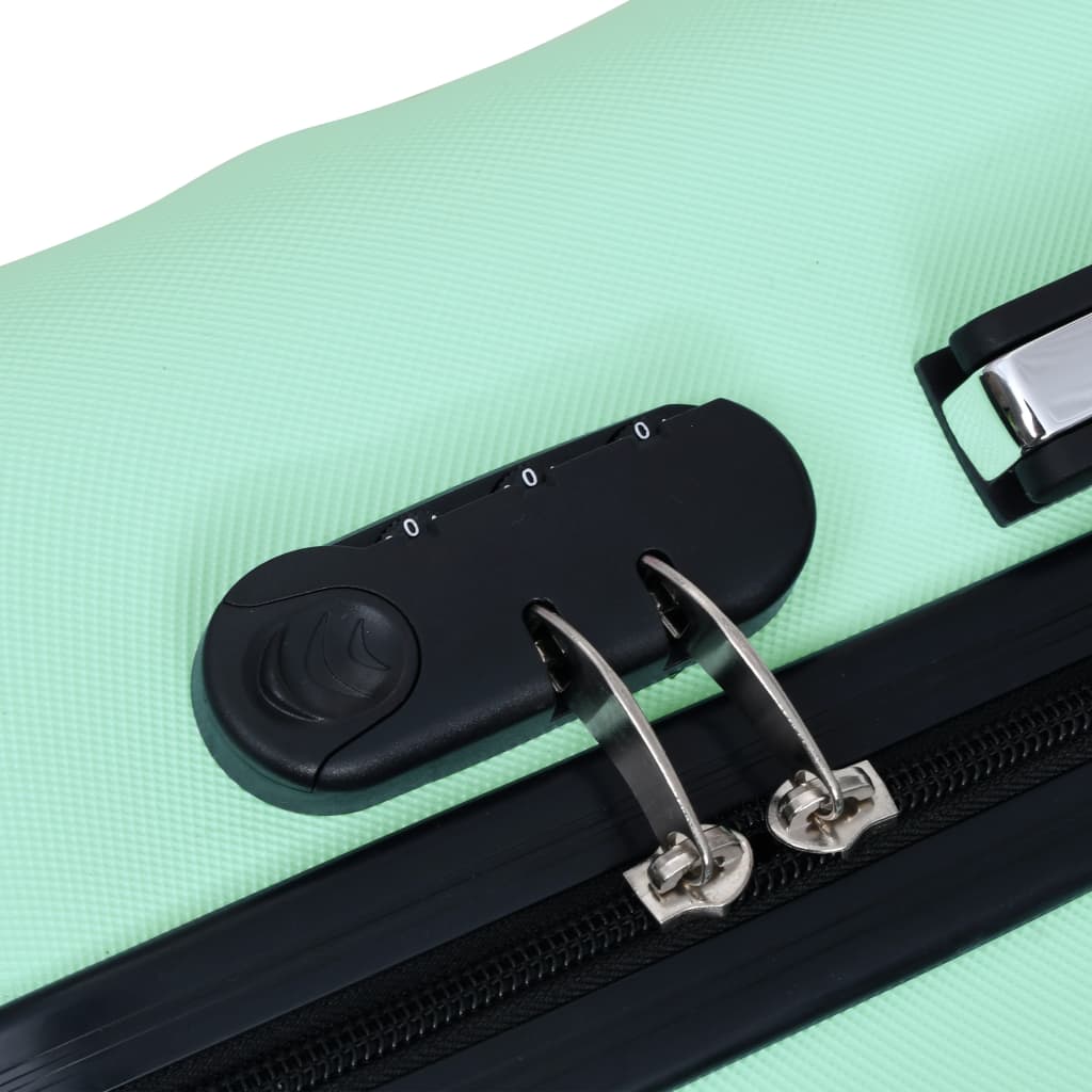 Set de valize cu carcasă rigidă, 2 piese, verde mentă, ABS - Lando