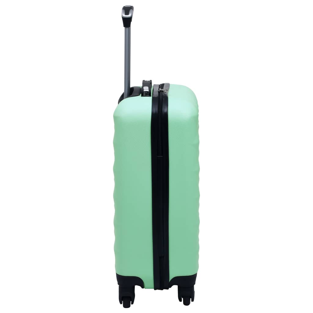 Set de valize cu carcasă rigidă, 2 piese, verde mentă, ABS - Lando