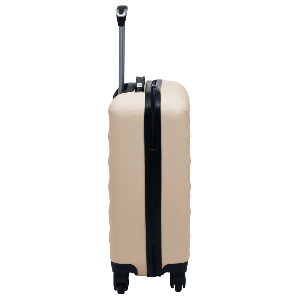 Set de valize cu carcasă rigidă, 2 piese, auriu, ABS - Lando