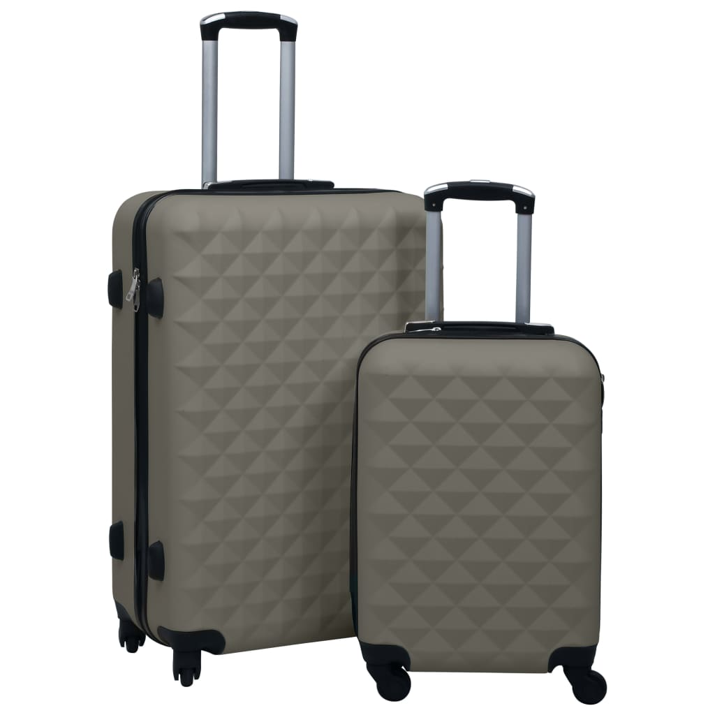Set de valize cu carcasă rigidă, 2 piese, antracit, ABS - Lando