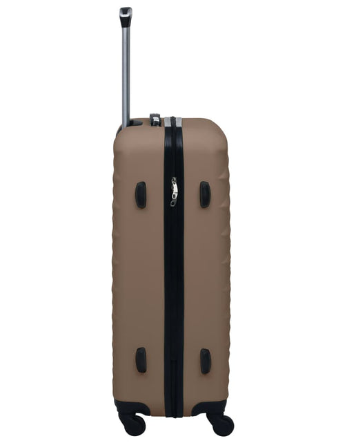 Încărcați imaginea în vizualizatorul Galerie, Set de valize cu carcasă rigidă, 2 piese, maro, ABS - Lando
