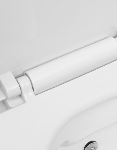 Загрузите изображение в средство просмотра галереи, Vas WC suspendat fără ramă cu funcție de bideu, alb, ceramică Lando - Lando
