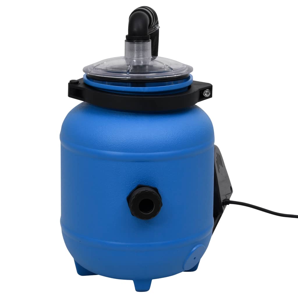 Pompă de filtrare pentru piscină, negru și albastru, 4 m³/h Lando - Lando